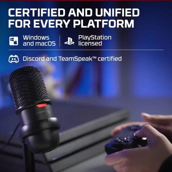 MICRÓFONO HYPERX SOLOCAST USB | NEGRO