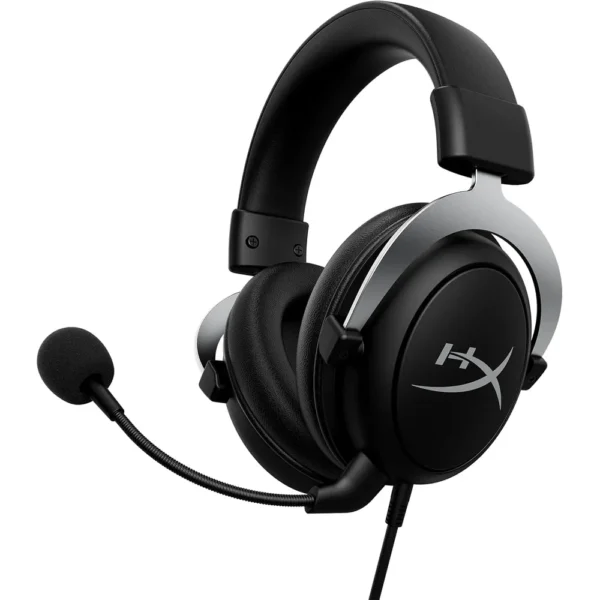 AUDÍFONOS ALÁMBRICOS HYPERX CLOUDX | NEGRO/PLATA