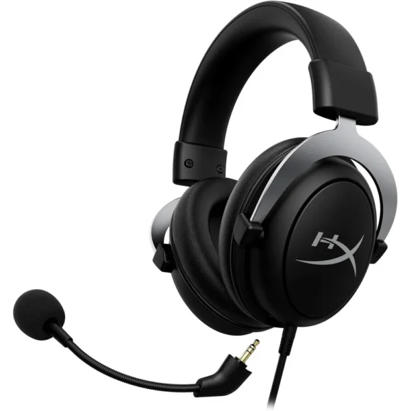 AUDÍFONOS ALÁMBRICOS HYPERX CLOUDX | NEGRO/PLATA