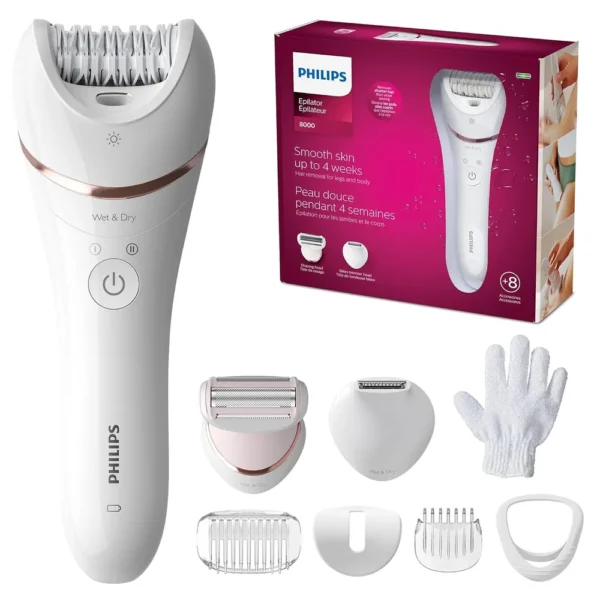 DEPILADORA PHILIPS SERIES 8000 3 EN 1 BRE720/14