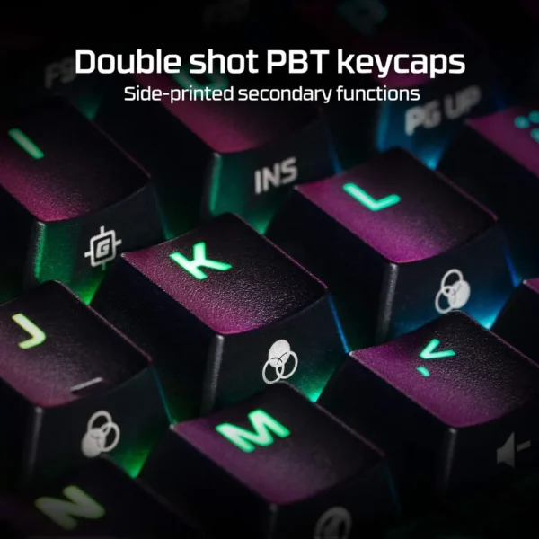 TECLADO ALÁMBRICO HYPERX ALLOY ORIGINS 60 SWITCH RED | NEGRO