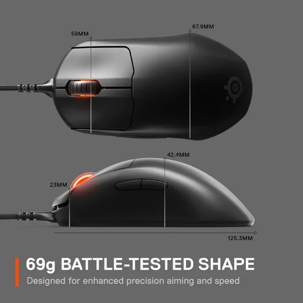 MOUSE ALÁMBRICO PRIME+ EDITION STEELSERIES | NEGRO
