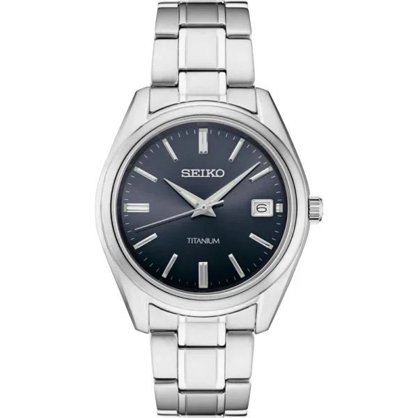 RELOJ SEIKO SUR373 ESSENTIALS TITANIO PARA HOMBRE | NEGRO