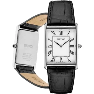 RELOJ SEIKO ESSENTIALS RECTANGULAR PARA HOMBRE | BLANCO