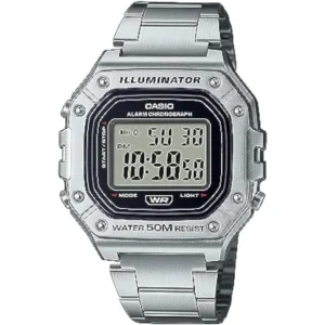 RELOJ CASIO W218H DIGITAL HOMBRE - Plata