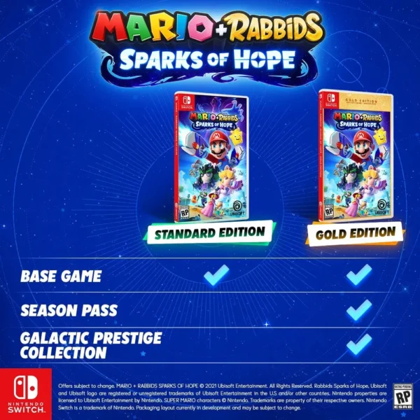 VIDEOJUEGO NINTENDO MARIO + RABBIDS CHISPAS DE ESPERANZA SWITCH