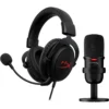 MICRÓFONO HYPERX SOLOCAST + CLOUD CORE 7.1 (SET) | NEGRO