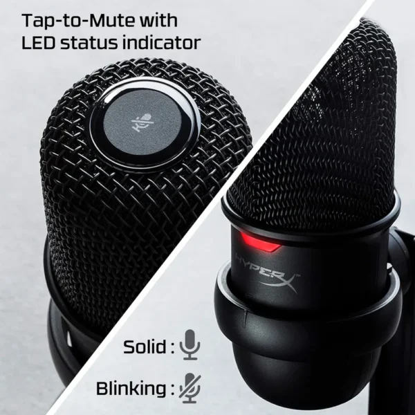 MICRÓFONO HYPERX SOLOCAST + CLOUD CORE 7.1 (SET) | NEGRO