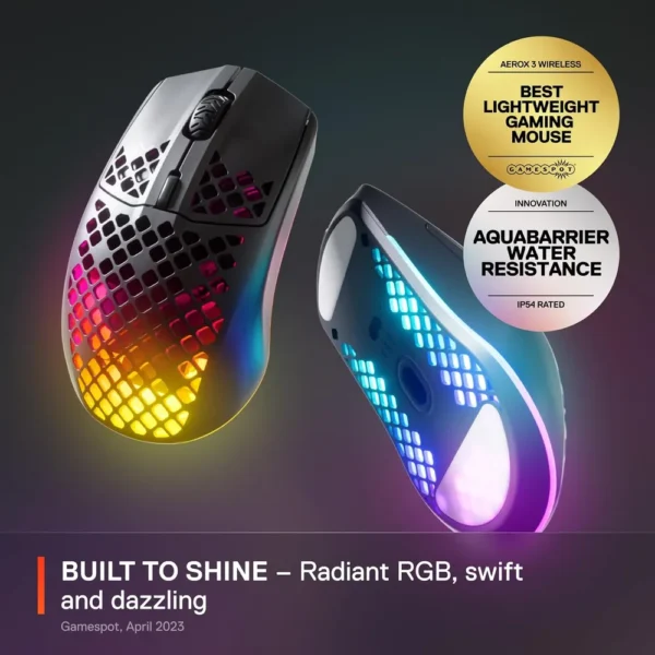 MOUSE INALÁMBRICO AEROX 3 GEN 1 STEELSERIES | ONYX