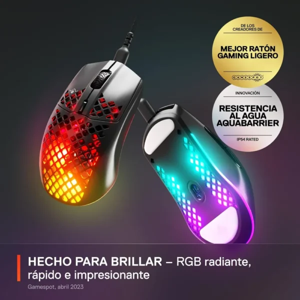 MOUSE ALÁMBRICO AEROX 3 STEELSERIES | ONYX