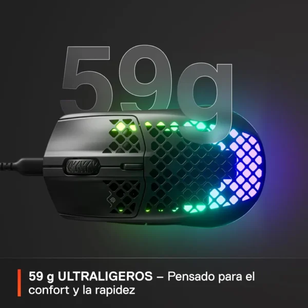MOUSE ALÁMBRICO AEROX 3 STEELSERIES | ONYX