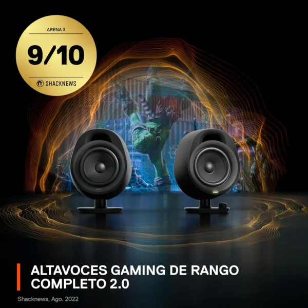 PARLANTES BLUETOOTH 2.0 ARENA 3 STEELSERIES | NEGRO