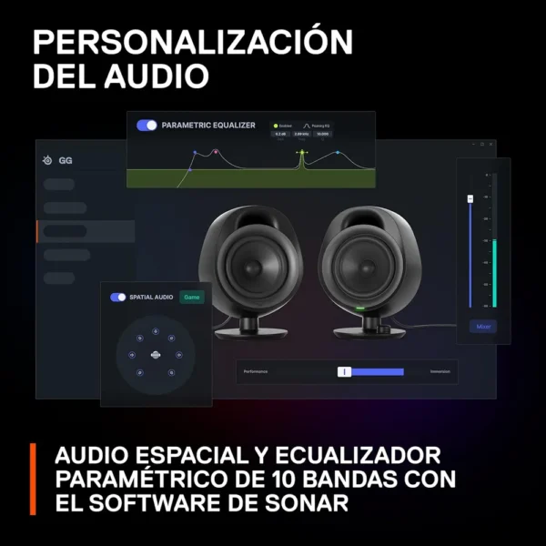 PARLANTES BLUETOOTH 2.0 ARENA 3 STEELSERIES | NEGRO