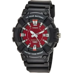 RELOJ CASIO MW610H ANALÓGICO HOMBRE - Negro/Rojo