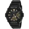 RELOJ CASIO AEQ120W ANALÓGICO-DIGITAL HOMBRE - Negro / Dorado