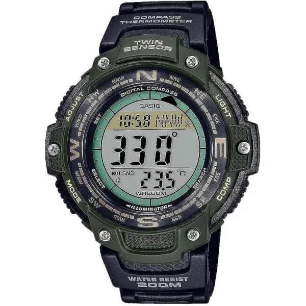 RELOJ CASIO SGW100 DIGITAL HOMBRE - Negro/Verde
