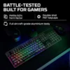 TECLADO ALÁMBRICO HYPERX ALLOY ORIGINS 60 SWITCH AQUA | NEGRO