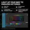TECLADO ALÁMBRICO HYPERX ALLOY ORIGINS 60 SWITCH AQUA | NEGRO
