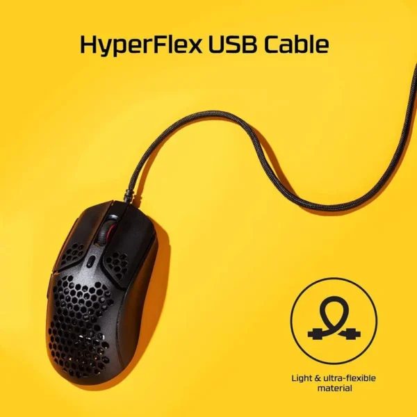 MOUSE ALÁMBRICO HYPERX PULSEFIRE HASTE 16000 DPI | NEGRO/ROJO