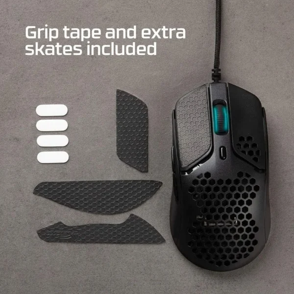 MOUSE ALÁMBRICO HYPERX PULSEFIRE HASTE 16000 DPI | NEGRO/ROJO