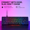 TECLADO ALÁMBRICO HYPERX ALLOY ORIGINS 65 SWITCH RED | NEGRO