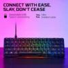 TECLADO ALÁMBRICO HYPERX ALLOY ORIGINS 65 SWITCH AQUA | NEGRO