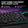 TECLADO ALÁMBRICO HYPERX ALLOY ORIGINS 65 SWITCH AQUA | NEGRO
