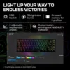 TECLADO ALÁMBRICO HYPERX ALLOY ORIGINS 65 SWITCH AQUA | NEGRO