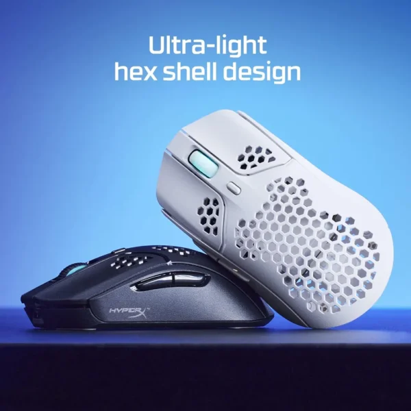 MOUSE INALÁMBRICO HYPERX PULSEFIRE HASTE 100H BATTERY | BLANCO