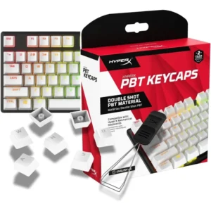 KEYCAPS HYPERX PBT 104 TECLAS | BLANCO