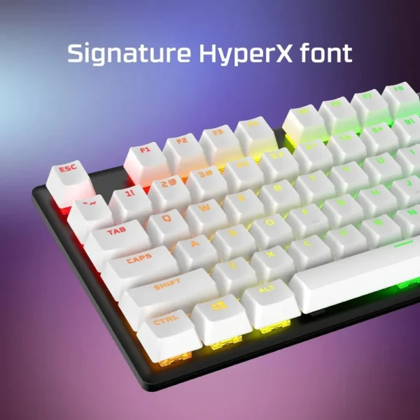 KEYCAPS HYPERX PBT 104 TECLAS | BLANCO