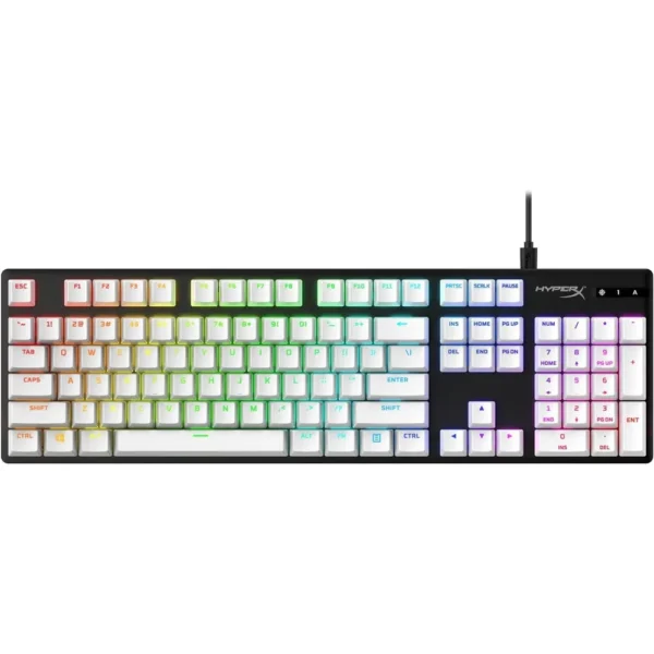 KEYCAPS HYPERX PBT 104 TECLAS | BLANCO