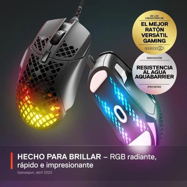 MOUSE ALÁMBRICO AEROX 5 STEELSERIES | NEGRO