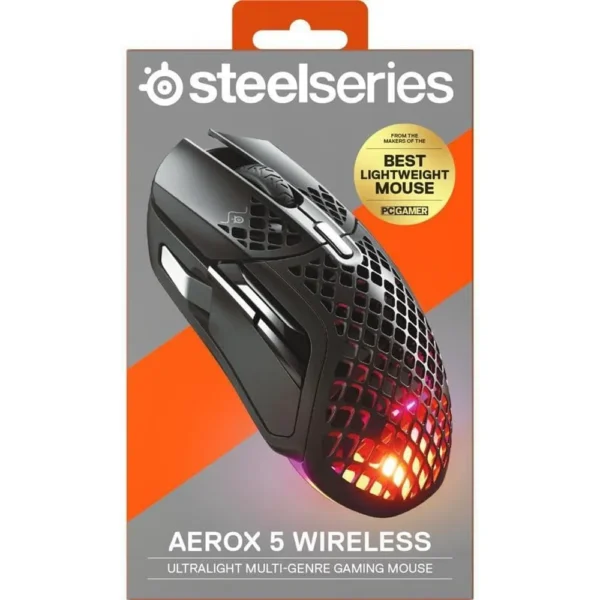 MOUSE INALÁMBRICO AEROX 5 STEELSERIES | NEGRO