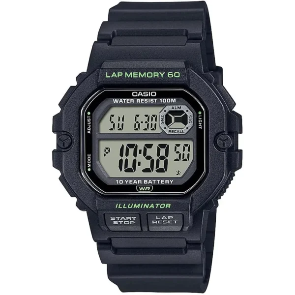 RELOJ CASIO WS1300H DIGITAL HOMBRE - Negro/Verde