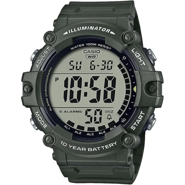 RELOJ CASIO ILUMINATOR AE1500WH DIGITAL HOMBRE - Verde