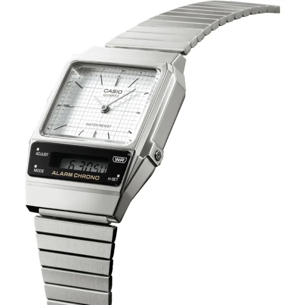 RELOJ CASIO ANALÓGICO-DIGITAL HOMBRE | PLATEADO