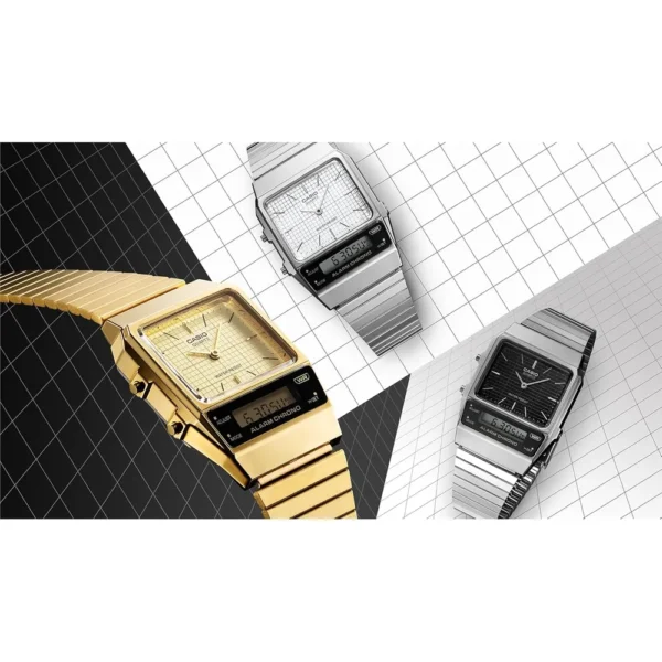 RELOJ CASIO ANALÓGICO-DIGITAL HOMBRE | PLATEADO