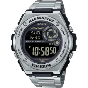 RELOJ CASIO MWD100H DIGITAL HOMBRE - Plateado/Negro