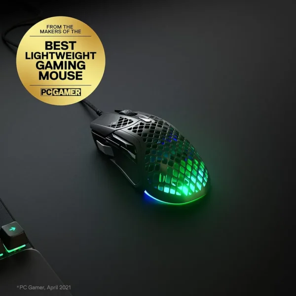 (REACONDICIONADO) MOUSE ALÁMBRICO AEROX 5 STEELSERIES | NEGRO