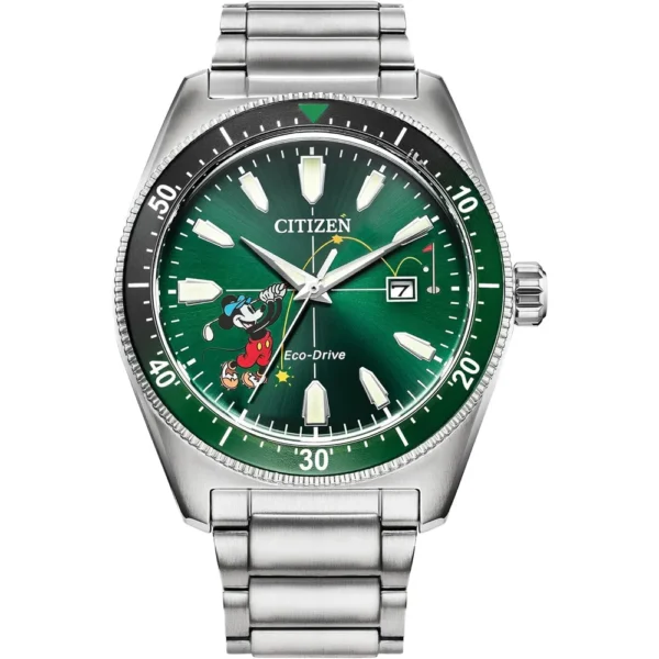 RELOJ CITIZEN ECO-DRIVE DISNEY MICKEY MOUSE PARA HOMBRE | VERDE