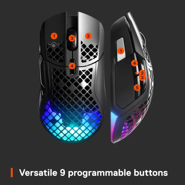 (REACONDICIONADO) MOUSE INALÁMBRICO AEROX 5 STEELSERIES | NEGRO