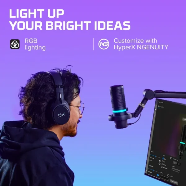 MICRÓFONO HYPERX DUOCAST USB | RGB