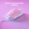 MOUSE ALÁMBRICO HYPERX PULSEFIRE CORE RGB | BLANCO/ROSA