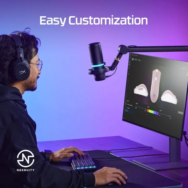 MOUSE ALÁMBRICO HYPERX PULSEFIRE CORE RGB | BLANCO/ROSA