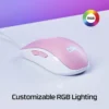 MOUSE ALÁMBRICO HYPERX PULSEFIRE CORE RGB | BLANCO/ROSA