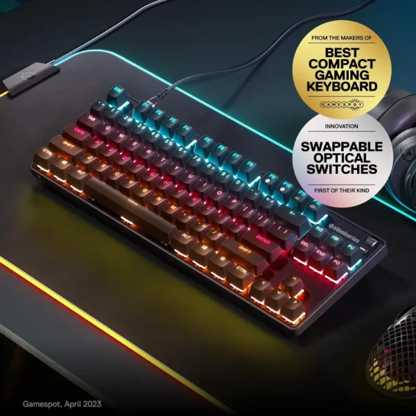 TECLADO ALÁMBRICO MECÁNICO APEX 9 TKL STEELSERIES | RGB