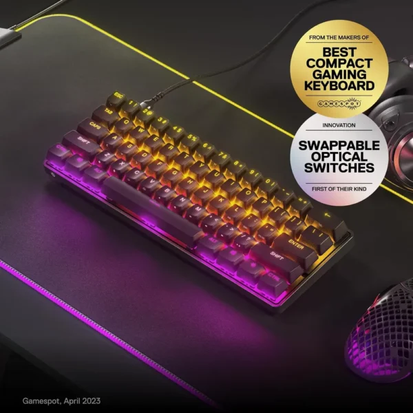 TECLADO ALÁMBRICO MECÁNICO APEX 9 MINI STEELSERIES | RGB