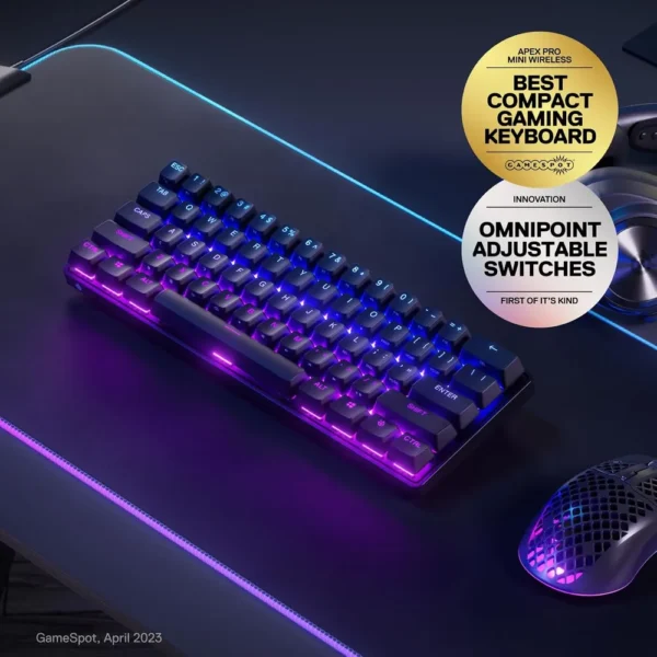 TECLADO INALÁMBRICO MECÁNICO  APEX PRO MINI STEELSERIES | RGB