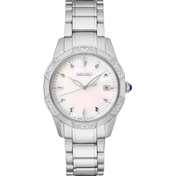 RELOJ SEIKO DIAMANTES ACERO INOXIDABLE MUJER | ROSADO BEBÉ